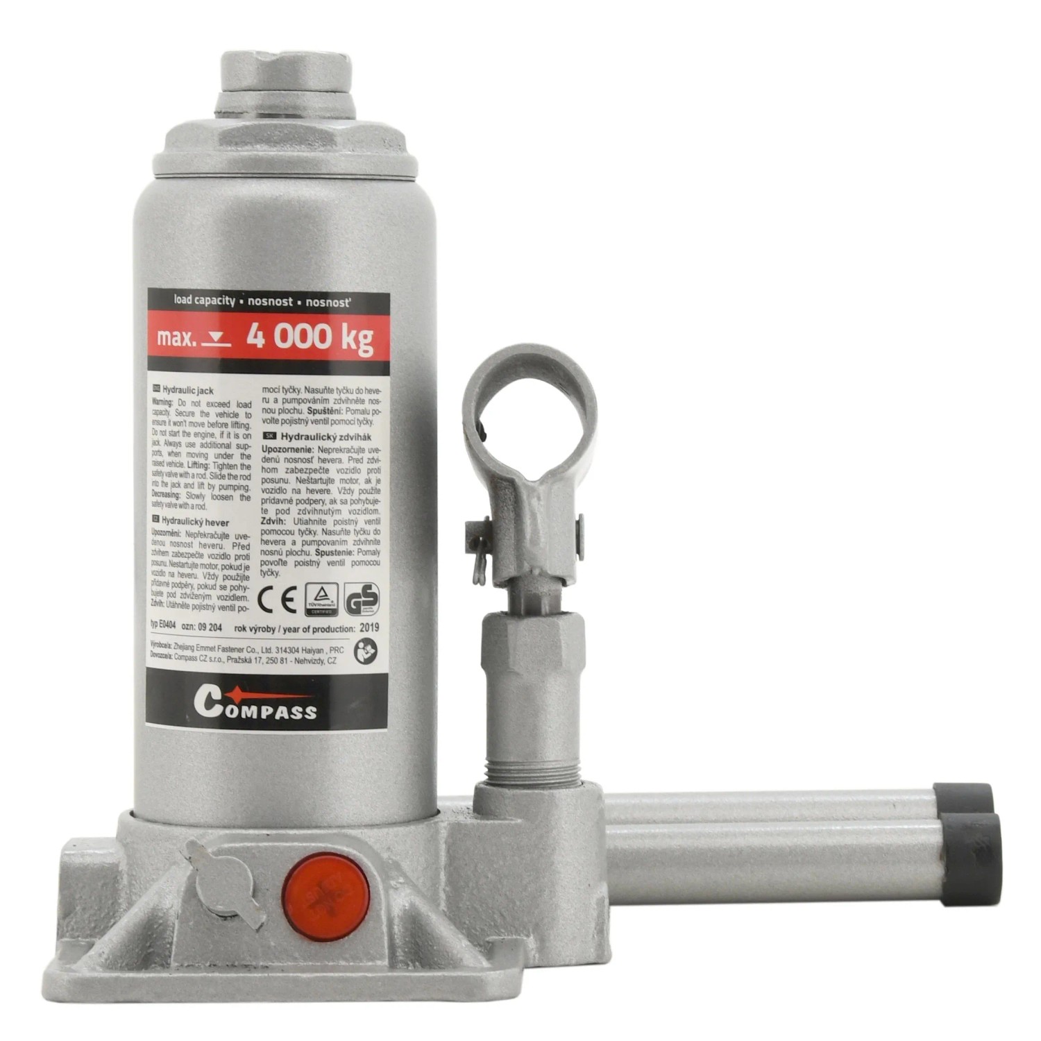 E-shop COMPASS Hever hydraulický 4 t TÜV EN 1494:2000+A1