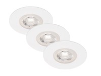 Briloner Vstavané LED svietidlá Kulana súprava 3 ks, 4,9 W, 480 lm, 3000K, biela