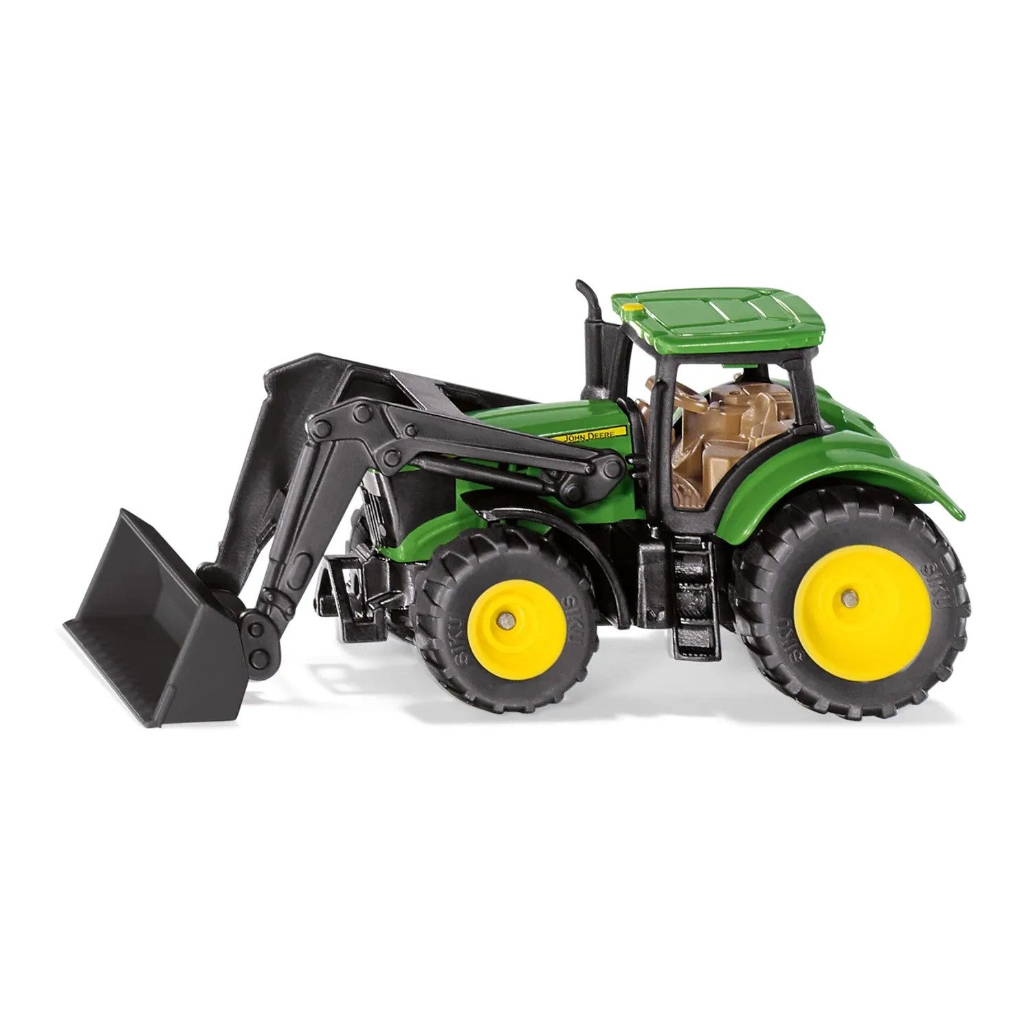 E-shop SIKU Kovový model Traktor John Deere 6215R s predným nakladačom
