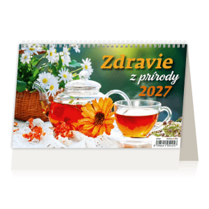 Helma 365 Stolový týždenný kalendár 2027 Zdravie z prírody 22,6 x 13,9 cm