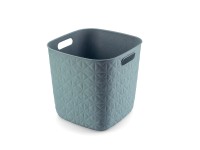 Curver Úložný kôš Softex kocka modrý 27,9 x 27,9 x 26,9 cm