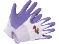 LUX-TOOLS Záhradné latexové rukavice fialové veľkosť 8