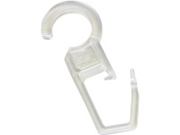 Gardinia Háčik na záclony Lugano, číra, 10 ks