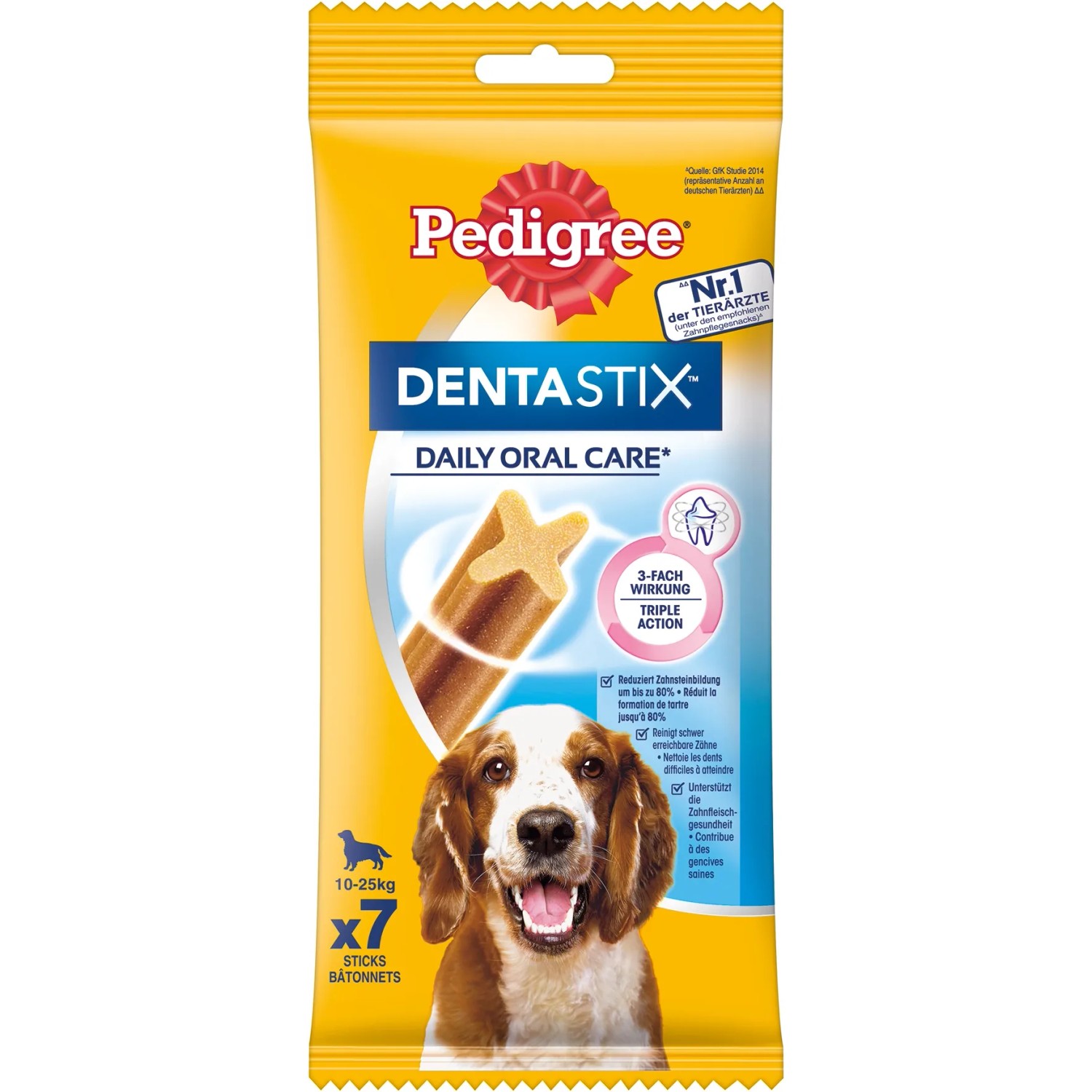 E-shop Pedigree Maškrta pre psov Denta Stix Medium 180 g