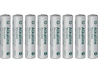 Alkalické batérie Micro AAA LR03 1,5 V, 8 ks