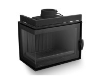 Nordflam Krbová vložka oceľová PARMA ľavá, 13 kw čierna 650 x 610 x 410 mm