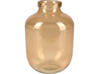 Váza Safari Lodge sklo 22 cm x priemer 16 cm žltá