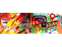 Bondecor Obraz, tlačené plátno Abstrakt 50 x 150 cm