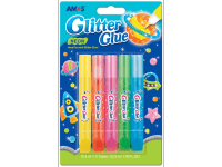Amos Glitrové lepidlo neón 5 x 10,5 ml