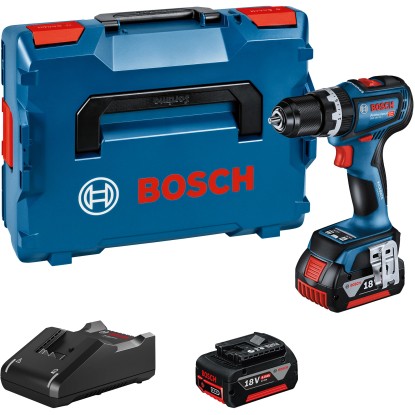Bosch Professional Aku príklepová vŕtačka GSB 18V-90 C+L-Box 136+2x5.0Ah+nabíj.