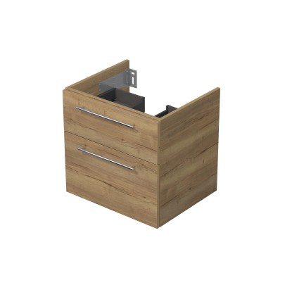 INTEDOOR Kúpeľ.skriňa pod dosku BEE, úchyt chróm, 2 zás., š. 60 cm, dub Halifax