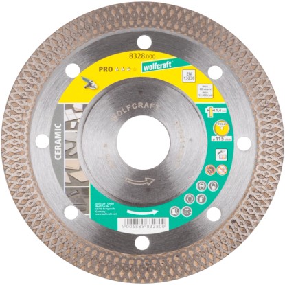 Wolfcraft Diamantový rezný kotúč Pro Ceramic pre uhlovú brúsku priemer 115 mm
