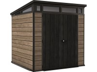 KETER Plastový záhradný domček Pent 7x7 Horizontal, ashwood, 216 x 216 x 226 cm