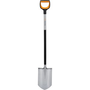Rýľ Fiskars Xact, špicatý, 120 cm, s D-rukoväťou pre záhradníctvo a kopanie.