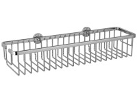tesa Košík do sprchy Aluxx veľký širší, chróm, 92 x 450 x 125 mm