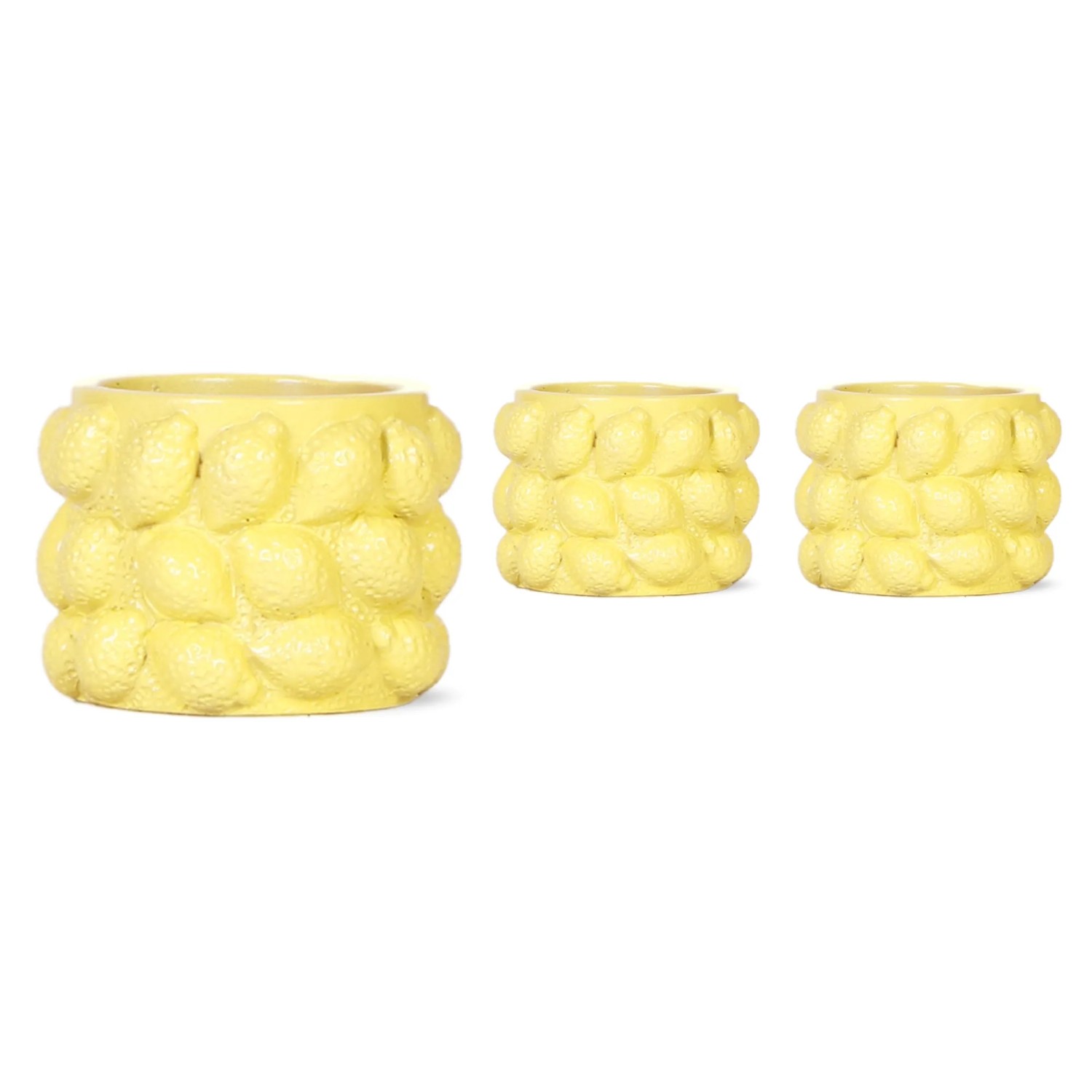 E-shop Keramický kvetináč Citrus žltý pr. 6 x 5 cm