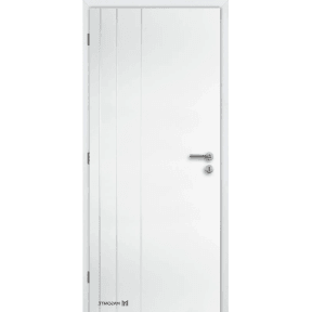 Doornite Dvere profilované Bordeux Plné 80 Ľ, biele