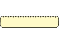 Doska jednostranne ryhovaná, jednostranne hladká 1,9 x 300 x 9,6 cm