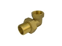 Skrutkovanie rohové mosadz 1/2