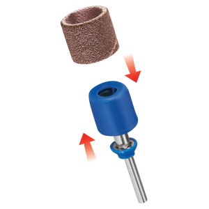 Dremel SC407 brúsny tŕň s brúsnym pásom pre rýchlu výmenu nástrojov, vhodný pre miniatúrne nástroje.
