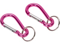 LUX-TOOLS Hliníková karabína ružová 2 ks, 5 mm LUX-TOOLS Hliníková karabína ružová 2 ks, 5 mm