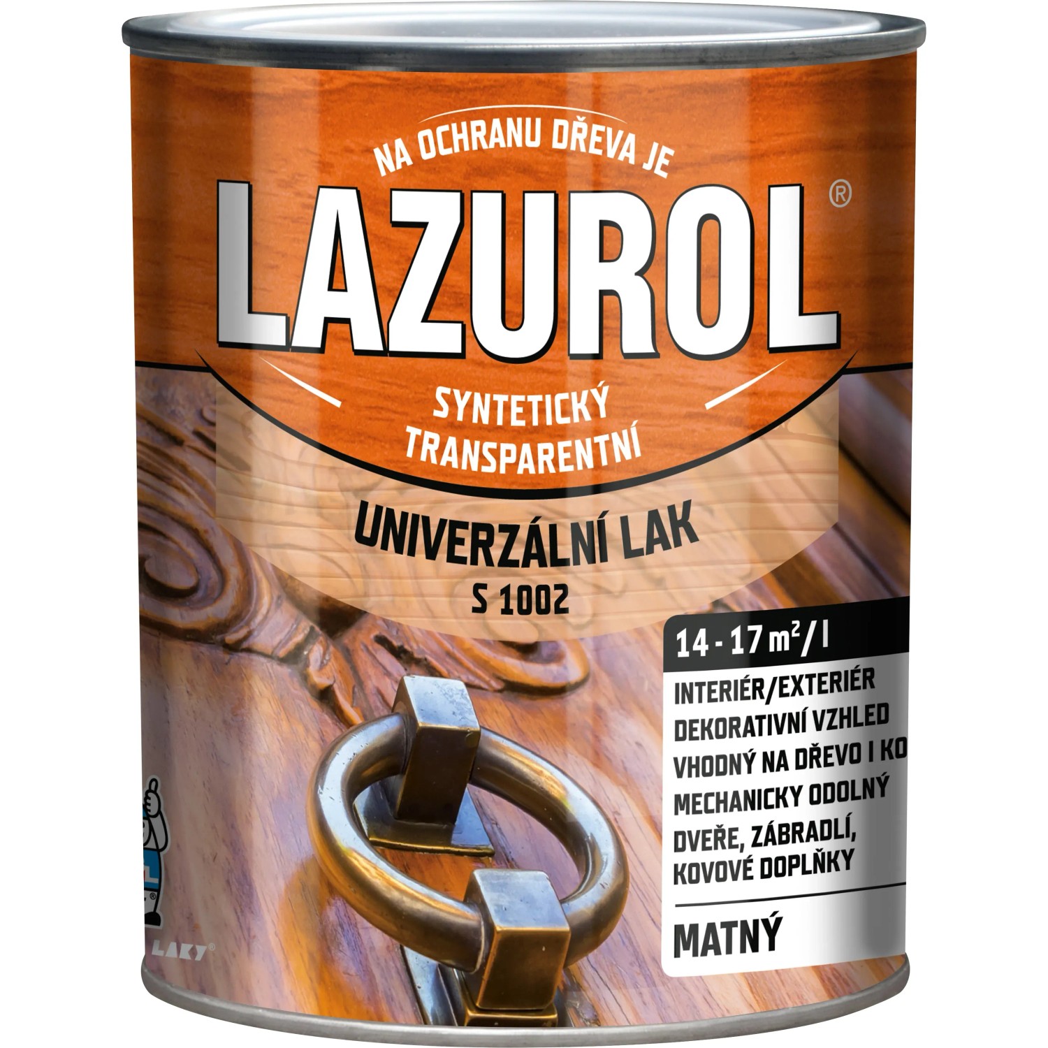 E-shop Lazurol Univerzálny lak matný S1002, 750 ml bezfarebný