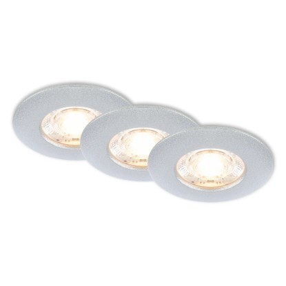 BRILONER Vstavané LED svietidlo chorm 3,6 W 350lm 3000K IP44 pr. 65x25 mm, 3 ks