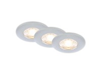BRILONER Vstavané LED svietidlo chorm 3,6 W 350lm 3000K IP44 pr. 65x25 mm, 3 ks
