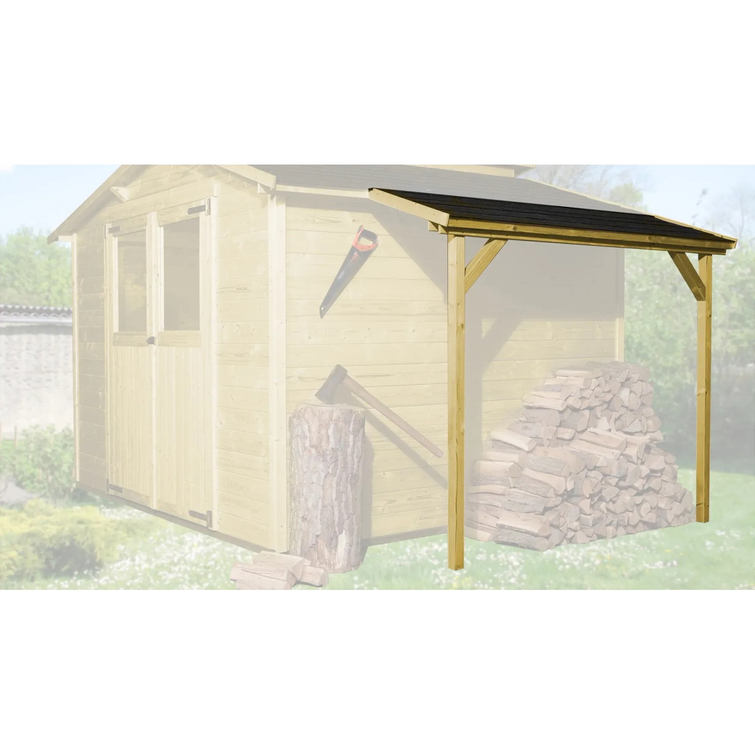 E-shop Weka Pultová strecha pre záhradné domčeky typ 4, lazúrovaná, 80 x 200 cm