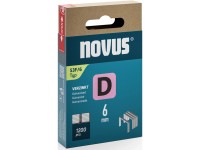 Novus Sponky z plochého drôtu D 53 F, dĺžka 6 mm, 1200 ks
