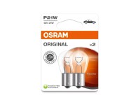 OSRAM Pomocná autožiarovka Original s kovovou päticou P21W, 12V, 2 ks (BLI ECO)