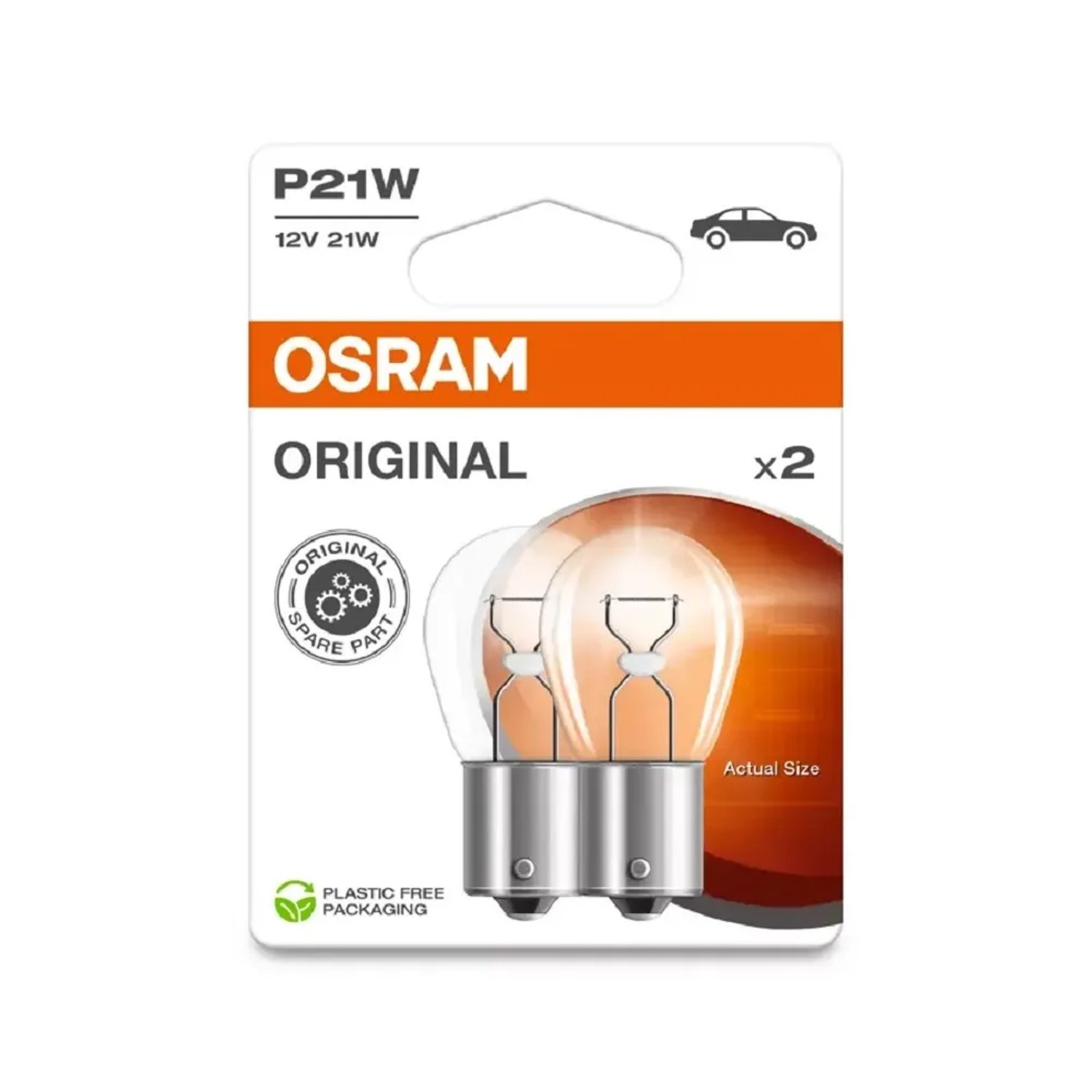 E-shop OSRAM Pomocná autožiarovka Original s kovovou päticou P21W, 12V, 2 ks (BLI ECO)