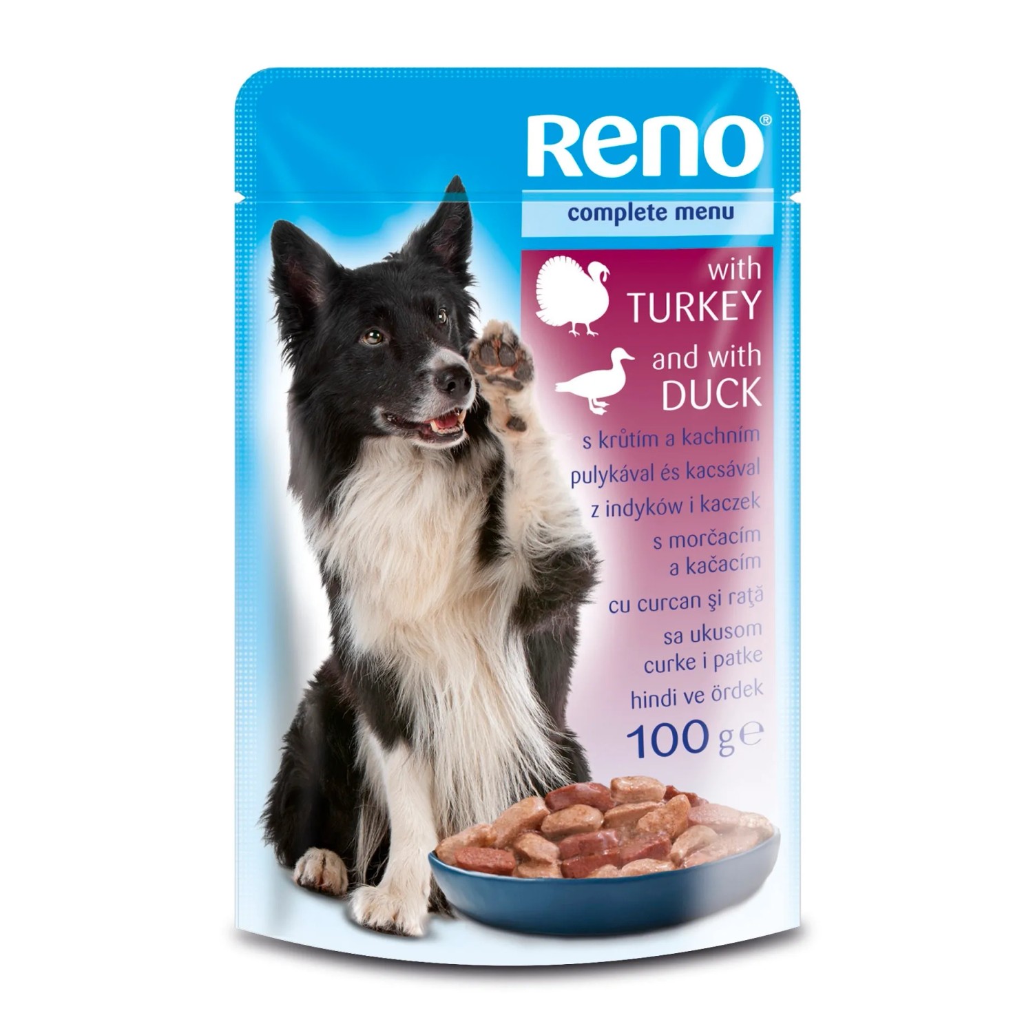 E-shop Reno Kapsička pre psov morčacie, kačacie 100 g