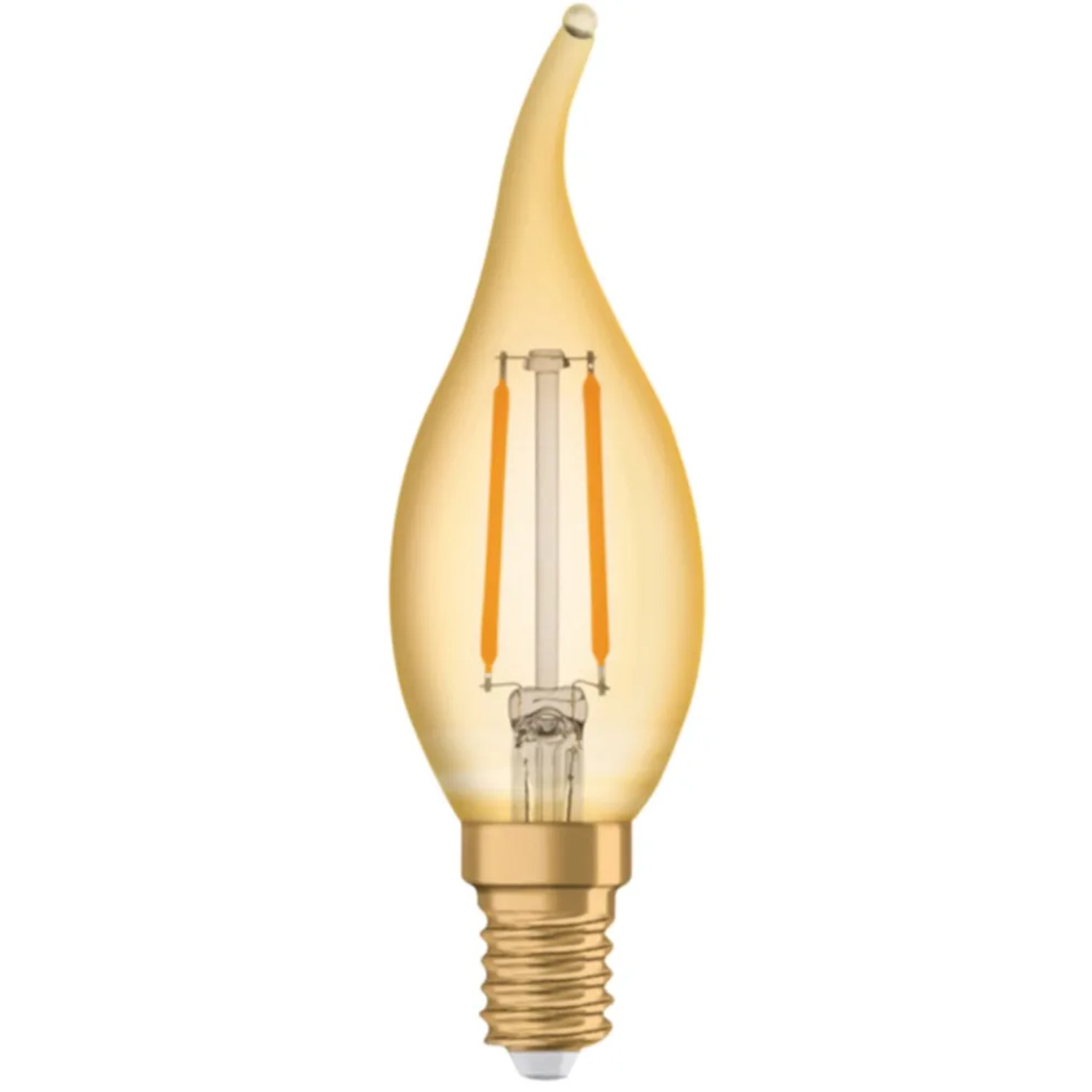 E-shop OSRAM LED žiarovka 1906 Classic BA22, E14, 2,5 W, 220 lm, 2400 K, jantárová