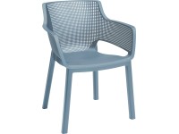 Keter Stohovateľná záhradná stolička Elisa, modrá, 53 x 61,5 x 78,4 cm