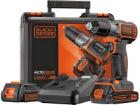 Black+Decker Aku vŕtačka/skrutkovač ASD18KB 18V Li-Ion vr. 2x1,5Ah aku a kufra