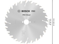 Bosch Pílový rezný kotúč PRO Wood, pr. 250 x 30 mm
