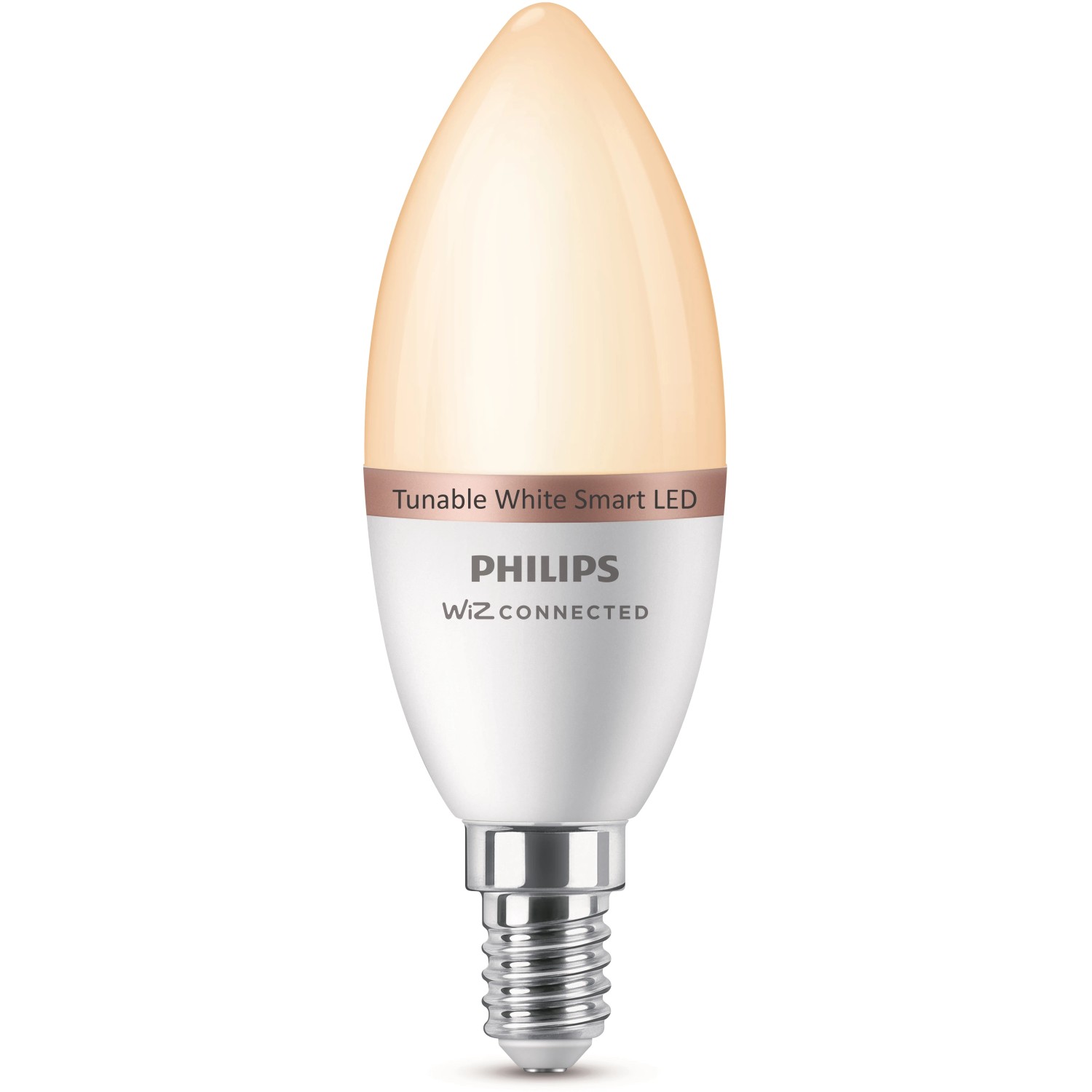 E-shop Philips Smart LED žiarovka E14 C37, 4,9 W, 470 lm, 2700-6500 K