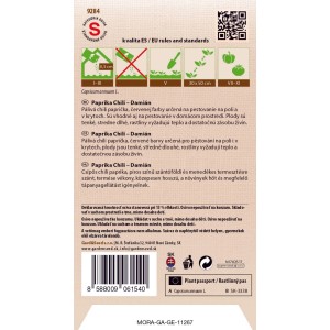GardenSeed Premium Semienka Chilli paprika Damián