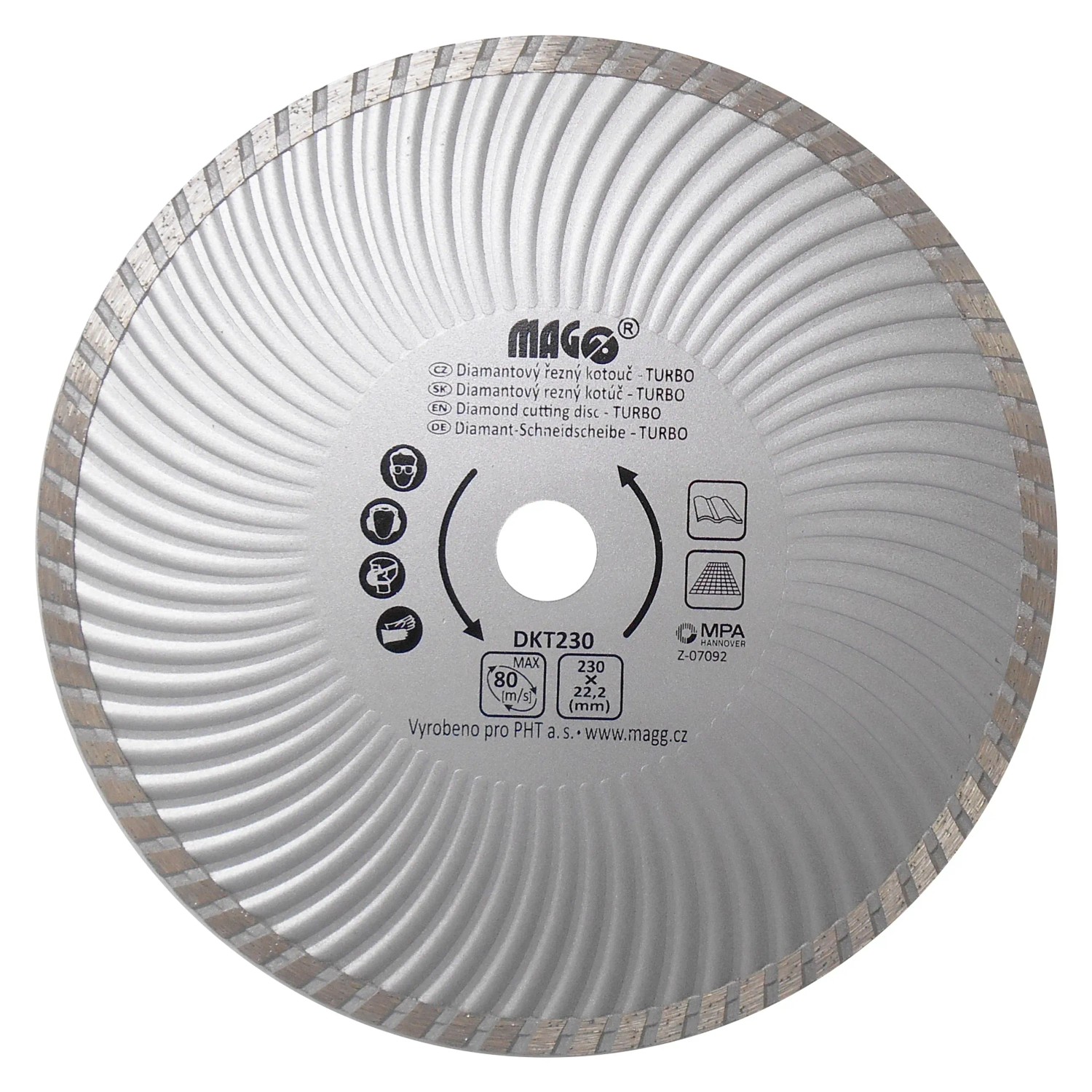 E-shop MAGG Diamantový kotúč TURBO 230 x 22,2 mm