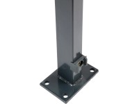 Plotové stĺpiky s navarenou základovou nosnou pätkou 89 cm antracitové