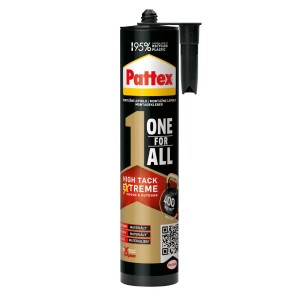 Pattex Montážne lepidlo ONE FOR ALL HIGH TACK biele 440 g