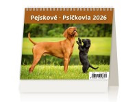 Helma 365 Stolový kalendár MiniMax Psíci 2026
