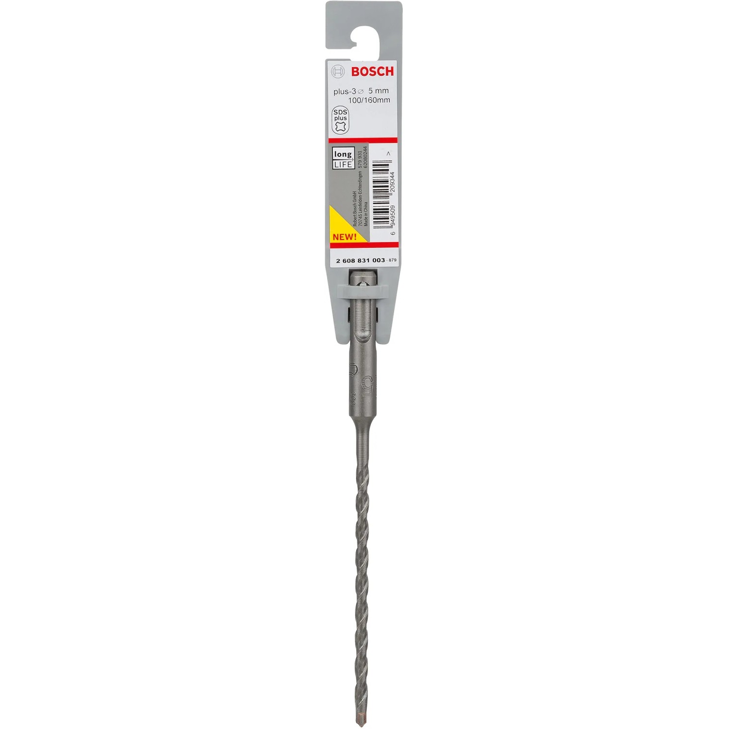 E-shop Bosch Špirálový vrták pre vŕtacie kladivá SDS Plus-3, 5 x 100 x 160 mm