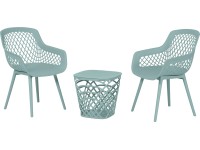 OBI Zostava záhradného nábytku Ubata plastová, zelená, 3dielna