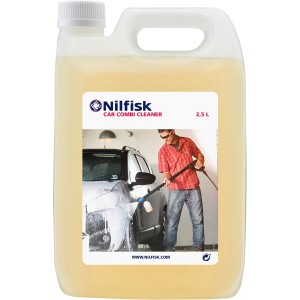 Nilfisk Car Combi Cleaner 2,5 l kanister: Autošampón s voskovým efektom na čistenie vozidiel.