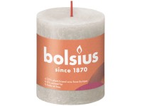 Bolsius Sviečka valcová Rustic Sandy Grey 68 x 80 mm