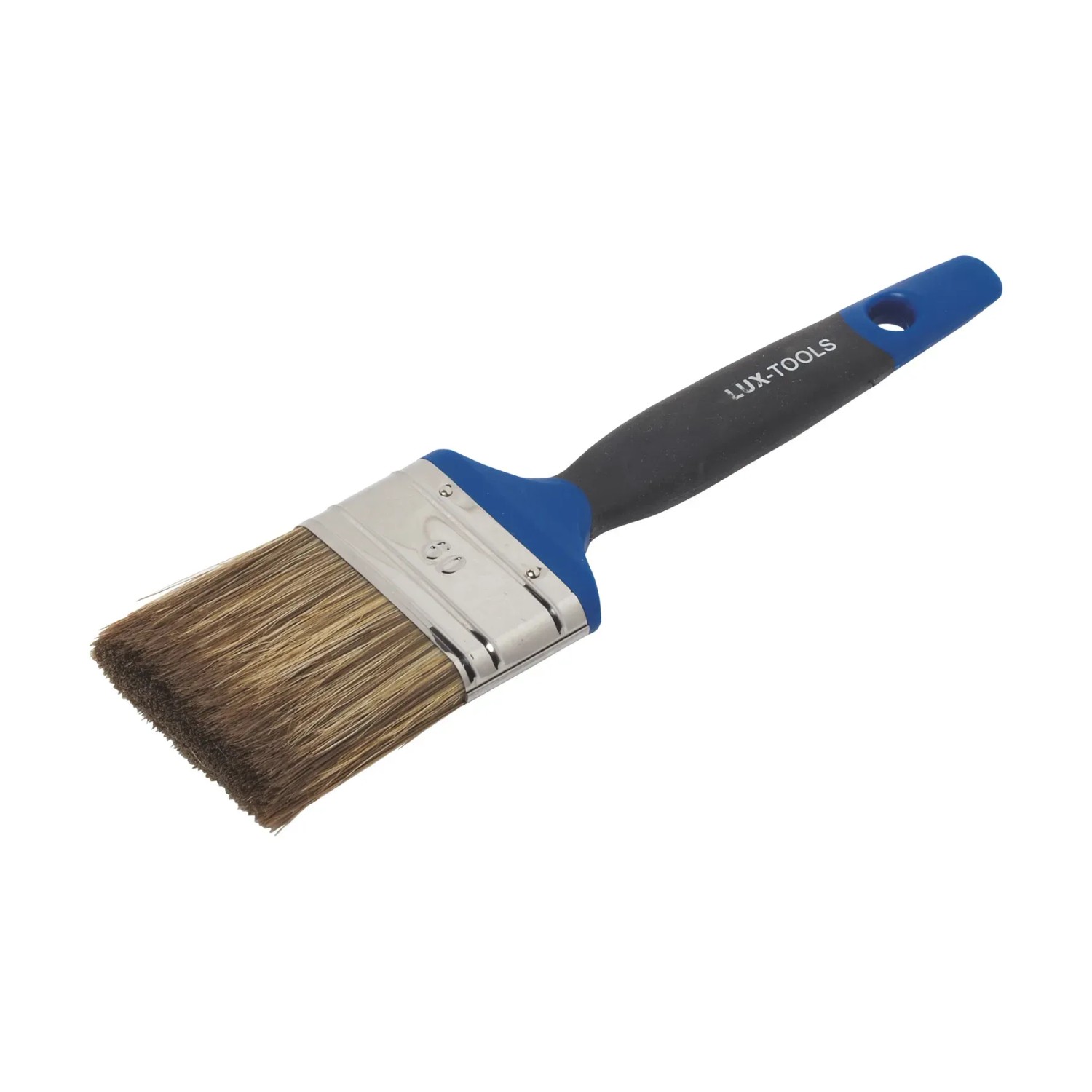 E-shop LUX-TOOLS plochý štetec na lazúry s rukoväťou Softgrip 60 mm