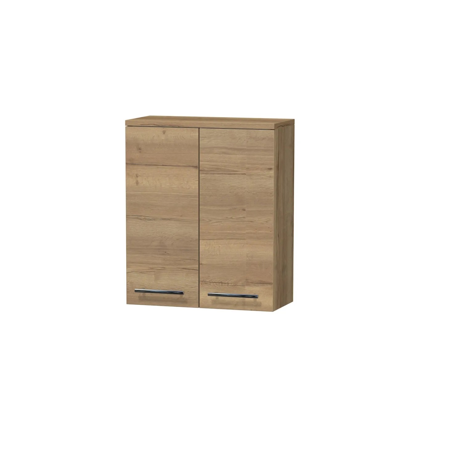 E-shop INTEDOOR Horná závesná skriňa BEE, úchyt chróm, š. 50 cm, dub Halifax