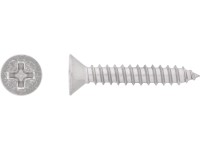 Skrutka do plechu so zápustnou hlavou PH2 plný závit oceľ A2 4,2 x 25 mm, 12 ks